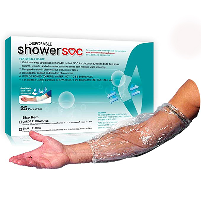 Picc Line Shower Sleeve Cover Bamford Kiwi Medical Supplier
